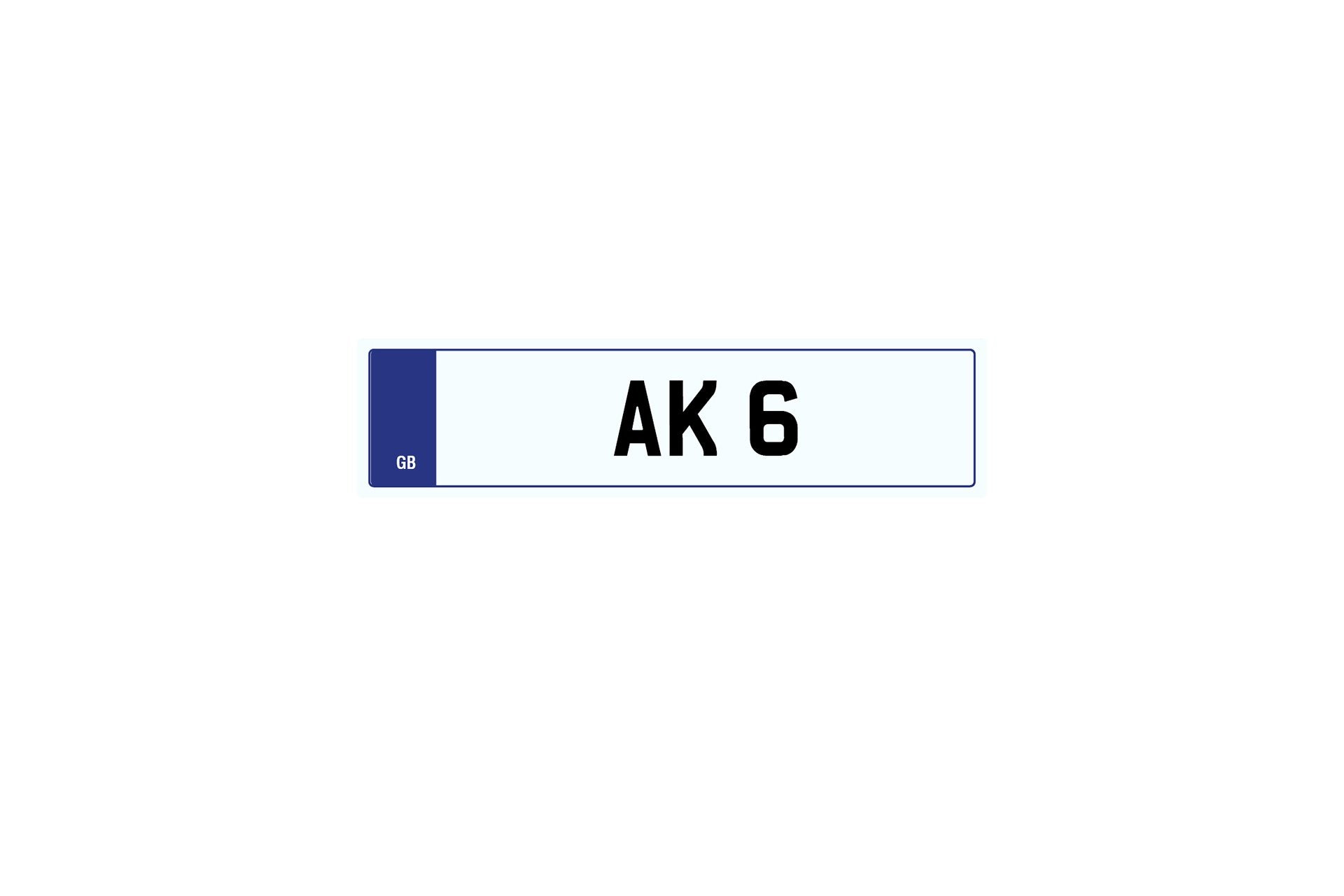 Private Plate AK 6