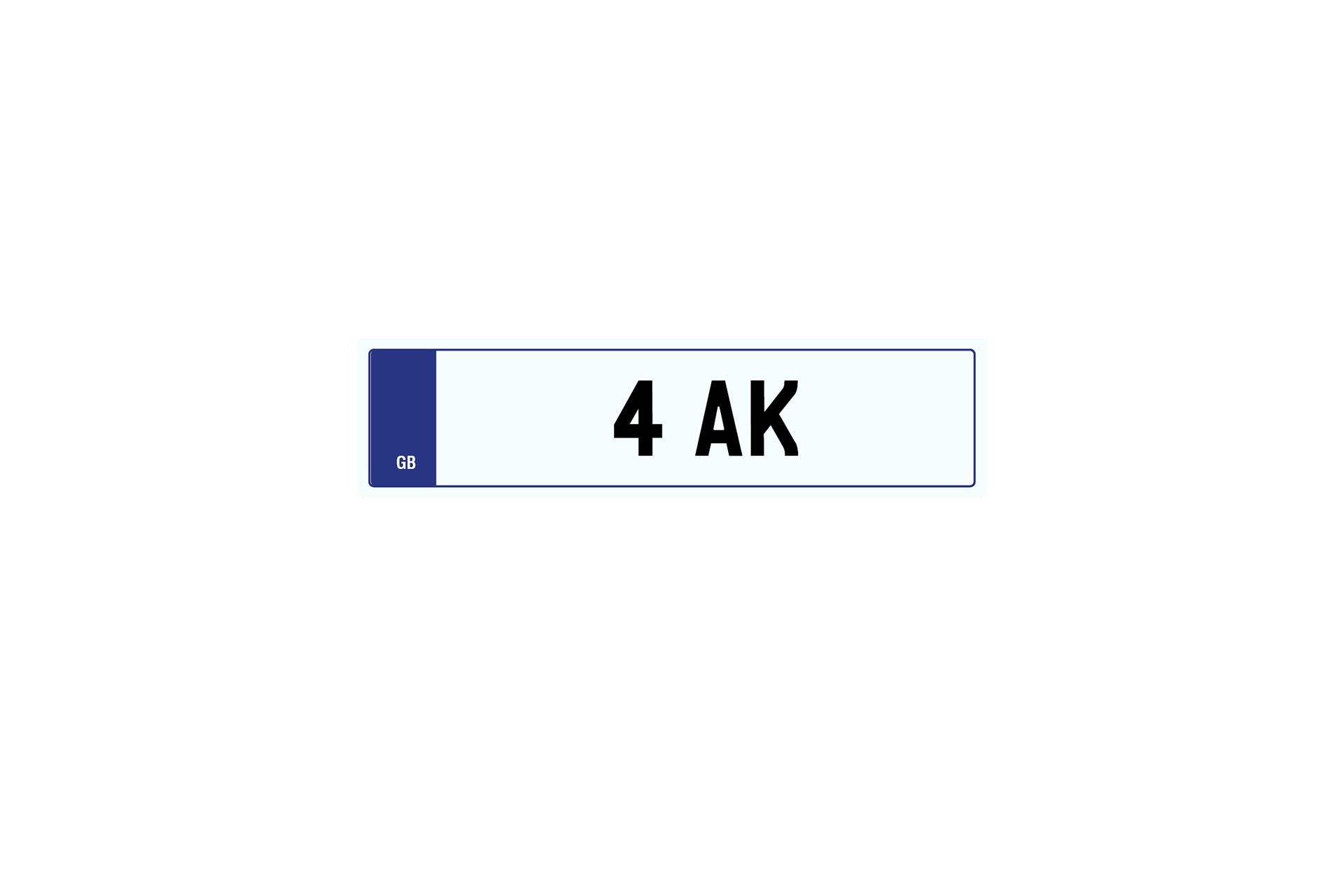 Private Plate 4 AK