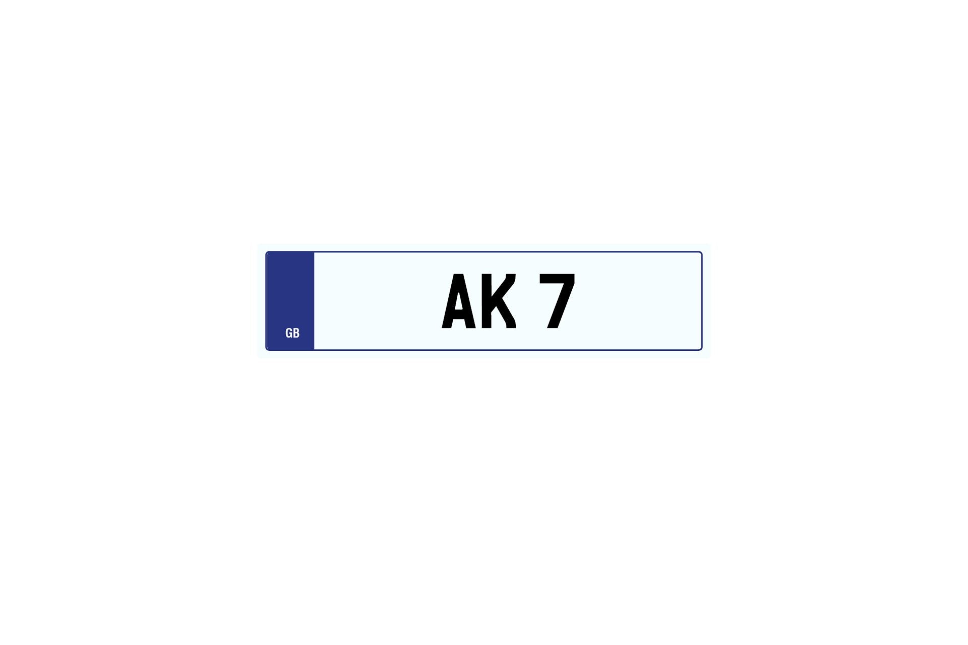 Private Plate AK 7