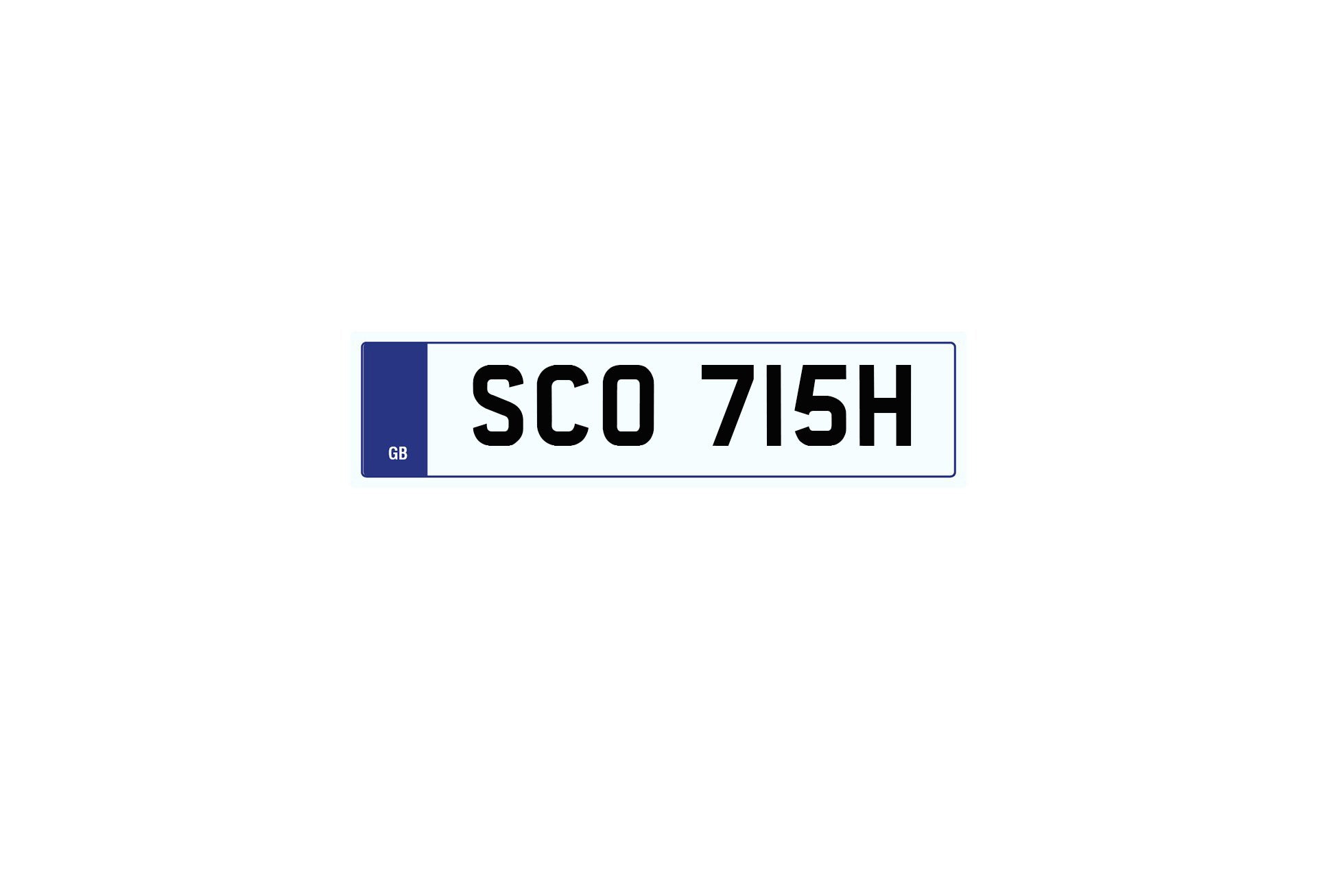 Private Plate SCO 715H